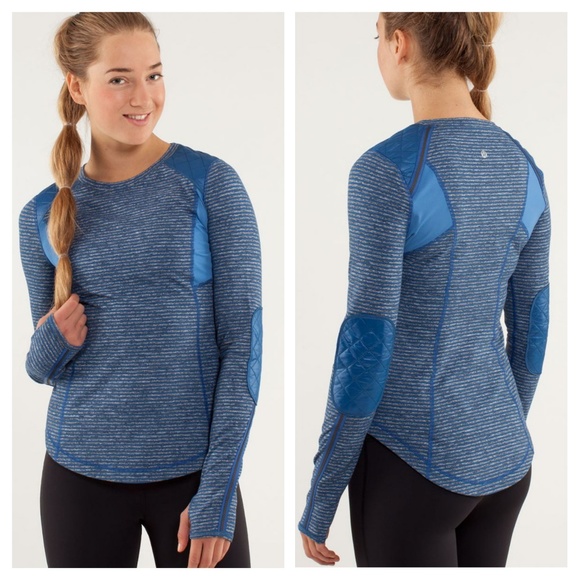 lululemon athletica Tops - Lululemon Ice Queen LS in Limitless Blue
